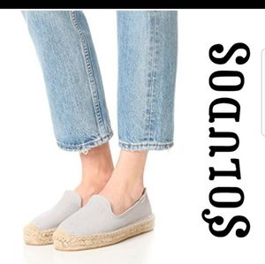 NWB Soludos suede espadrille loafers